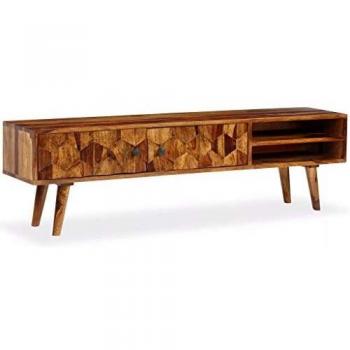 vidaXL Mueble para TV de madera maciza de sheesham 140x30x40 cm