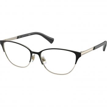 Ralph by Ralph Lauren RA6055 9452 Women’s Eyeglasses Gold Size 54 (Frame Only) - Blue Light Block Available, Cat Eye Style, Color: Black