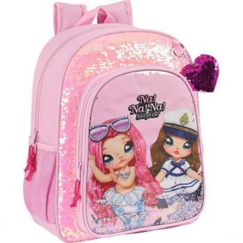 Mochila Junior con Adaptador para Carro Nanana Sparkles - Safta