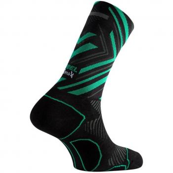 Lurbel Calcetines Largos Distance Iti Five Half Black Green, Talla XL