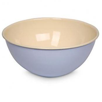 Ensaladera de Emaille Pastel 30 cm - Capacidad 5 litros, Color Azul
