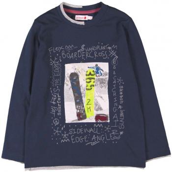Bóboli 524023, Camiseta de Manga Larga para Niños, Azul