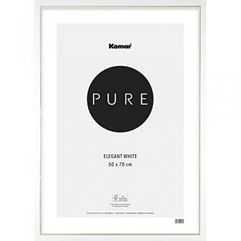Marco de madera elegante blanco 50 x 70 cm