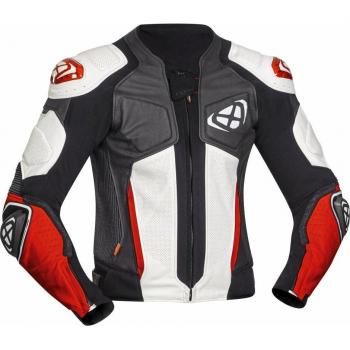 Ixon Chaqueta de Moto Vendetta Evo Negro-Blanco-Rojo XL