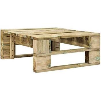 vidaXL Otomana de Jardín Palés de Madera Mobiliario Balcón Terraza de Exteriores Terrazas Patios Balcones Aire Libre Bricolaje Accesorios Hogar