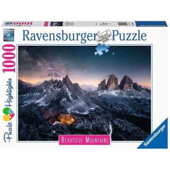 Puzzle 1.000 Piezas Las Tres Cimas De Lavaredo, Dolomitas de Ravensburger 17318
