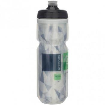 Bidón Syncros Icekeeper Insulado 600ml Transparente con Diseño de Rombos
