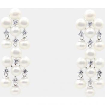 Pendientes Perl Fall con perlas y circonitas