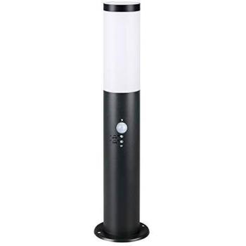 Baliza Jardín Dahlia Acero Inoxidable Antracita con Sensor de Movimiento IP44 E27 20w Max