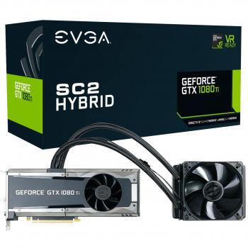 EVGA NVIDIA GeForce GTX 1080 Ti SC2 HYBRID GAMING 11 GB GDDR5X 352 Bit PCI Express Graphics Card - Black