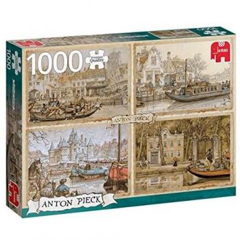 Jumbo Anton Pieck Canal Boats 1000-Piece Puzzle
