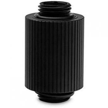 EK-Quantum Torque Extender Static MM 28, Conexión - Extensor de conexión para sistemas de refrigeración líquida, tipo M-M (macho a macho), diámetro de 14mm, color negro