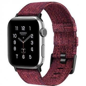 Oumida Correa Compatible con Apple Watch 38mm 40mm 42mm 44mm,Correa Tejida de Repuesto,Pulseras de Repuesto Nylon Tejida para iWatch Series 6 5 4 3 2 1