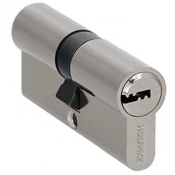 Cilindro de Seguridad Wolfpack 30x30 mm. con Leva Larga Niquelado y 5 Llaves