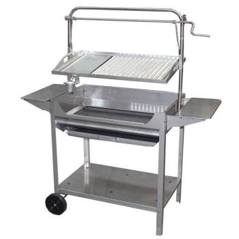 Barbacoa Alpis Tocha Inoxidable con Parrilla y Plancha Elevable