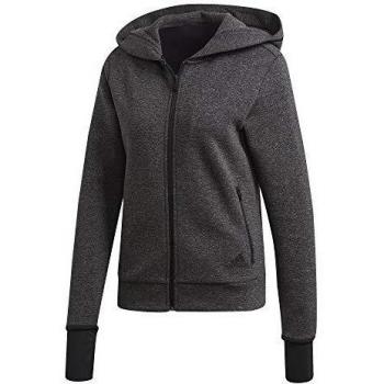 adidas W Ver FZ HD Sudadera, Mujer, Black Melange, XS