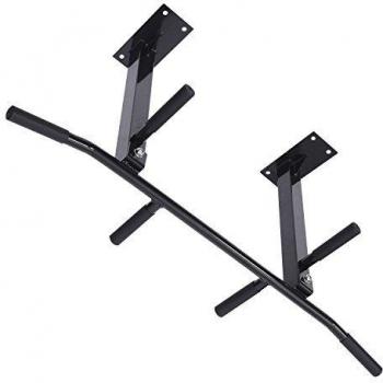 HOMCOM Barra Flexiones Montaje en Techo Chin-Up 6 Mangos Barra De Dominadas Carga Maxima 150kg