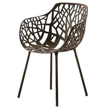 Forest Fast Sillón De Aluminio Extruido Con Recubrimiento En Polvo Art 6500 Color Gris Metalizado