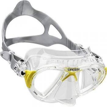 Cressi Nano Crystal Máscara, Unisex, Transparente/Amarillo