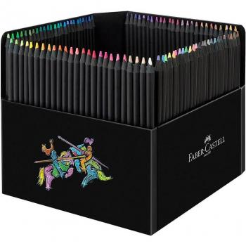 Estuche de Cartón con Soporte Faber-Castell Black Edition 100 Lápices de Colores Surtidos