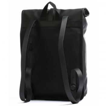 Rains Rolltop Mini Black Backpack 9L
