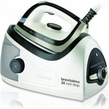 Taurus BRAVISSIMO35NSPRO - Centro planchado, 2350 W, vapor entre 40 y 120gr/min, 4.5 bares, 1.2 litros, sistema antical, color blanco