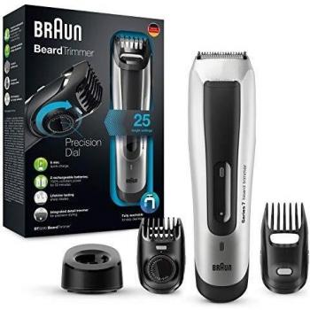 Braun BeardTrimmer Recortadora Barba, Negro/ Gris
