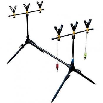 Lineaeffe Rod Pod Carpfishing Rod Pod Set with 3 Swingers 58 x 118 x 37 cm