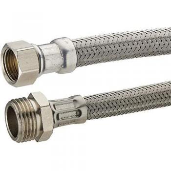 Manguera Flexible de Acero Inoxidable Macho/Hembra 26x34 - 80 cm - DN25