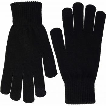 Jack & Jones Barry Knitted Touchscreen-Friendly Men's Gloves, Black, One Size