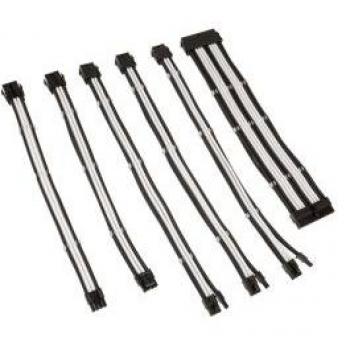 Kolink Core Adept Braided Cable Extension Kit - Jet Black/Brilliant White