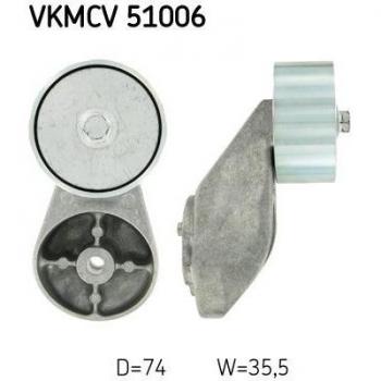 Polea de deflexión/guía para correa v-ribbed SKF VKMCV 51006