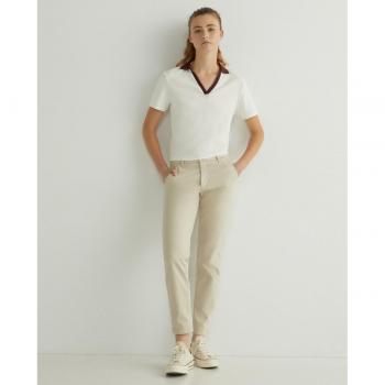 Dockers Pantalón Chino de Mujer Slim Fit Weekend Sahara Khaki Caqui