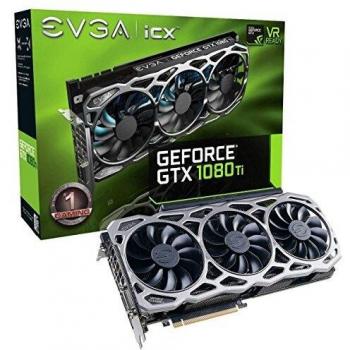 EVGA GeForce GTX 1080 Ti FTW3 Gaming, 11GB GDDR5X, DVI, HDMI, 3x DisplayPort - Tarjeta gráfica