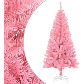 vidaXL Artificial Christmas Tree with Stand Pink 150 cm PVC