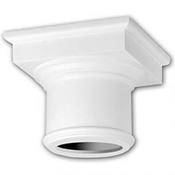 Capitel de Columna Dorica Blanco 111002 Elemento Decorativo Profhome