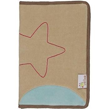 P 'tit Basile - Funda para cartilla de salud Mixta - 17 x 25 cm tamaño estándar para el cuaderno de lactancia - terciopelo 100% algodón mandril de agricultura de orgánico - Collection Sirius y Cassiopée