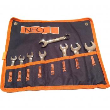 Neo 09-791 - Llaves planas con agujeros 8-19 mm 8 pza Neo