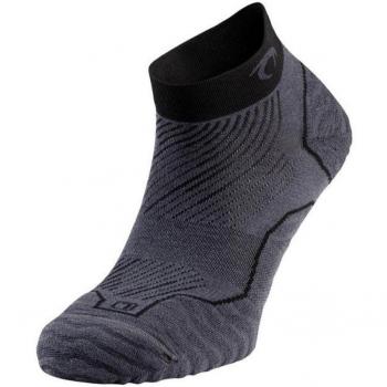 Calcetines Lurbel Tiwar Running Gris Negro Talla M Sin Costuras Transpirables Anti-Ampollas