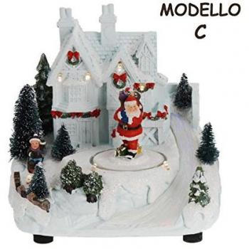 Escena navidad con movimiento diferentes figuras