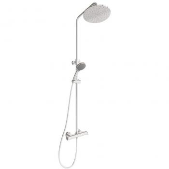 Galindo Aroha 46049300 Columna de Ducha Termostática Cromo Con Accesorios, Cromo
