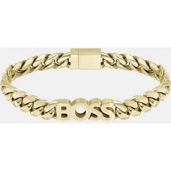 Pulsera de Acero Inoxidable Dorado Boss Kassy para Hombre 1580505M