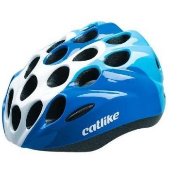 Catlike Kitten - Casco de ciclismo, color azul / blanco brillo, talla XS