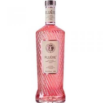 FLUÈRE - Alternativa Sin Alcohol de Ginebra Rosa, Bebida espirituosa Destilada Libre de Alcohol con Frambuesas Frescas, 700 ml