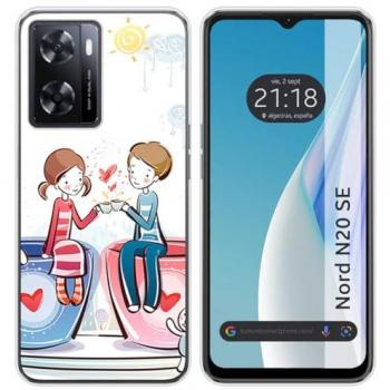 Funda Silicona para Oneplus Nord N20 SE con diseño de Café y Dibujos