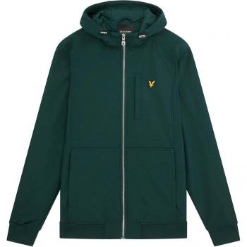 Lyle & Scott Softshell Hoodie with Hood in Green