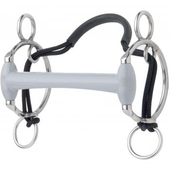 Beris Gebiss Kombi Olivenkopf Soft - Bocado, color gris, talla DE: 130mm
