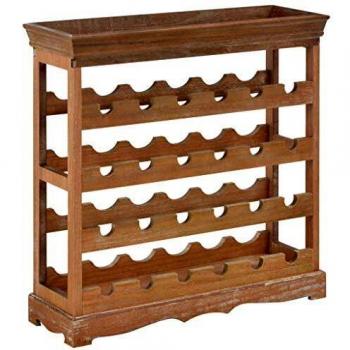 vidaXL Brown MDF Wine Cabinet 70x22.5x70.5 cm