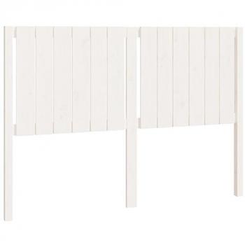 Cabecero de cama madera maciza de pino blanco 140,5x4x100 cm