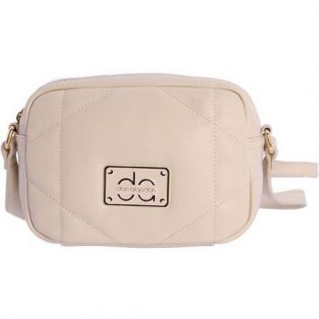 Bolso bandolera mujer Elia beige con cremallera